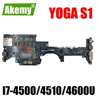 zips1 la a341p for lenovo thinkpad yoga s1 laptop motherboard with cpu i7 450045104600u 8g ram 100 fully tested