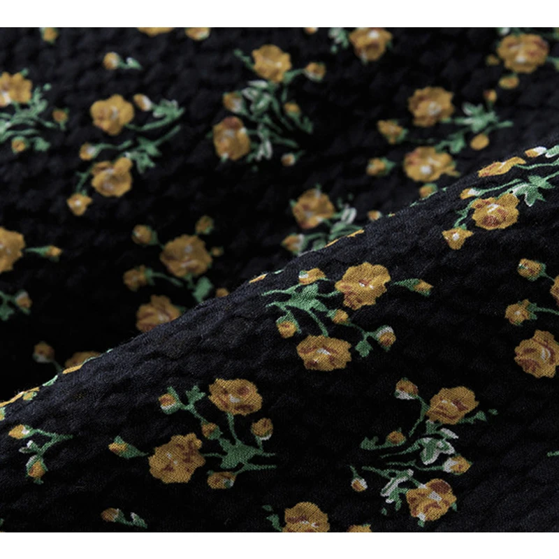 

AELESEEN Vintage Loose Style Women Dress 2020 Runway Fashion Lantern Sleeve Flower Print Casual Party Holiday Dress Vestidos