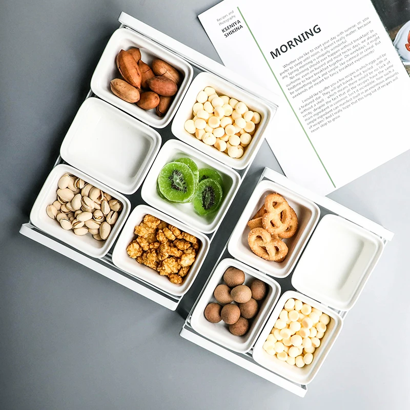 

Креативная Современная коробка для домашних конфет журнальный столик для гостиной, тарелка для сухофруктов тарелка для закуски, скандинавские фрукты тарелка для закуски, тарелка 5