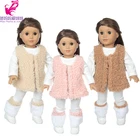 40 см куклы 18 дюймов Кукла для девочек жилетка для Reborn Baby Doll наряд Детская одежда для девочек, подарки