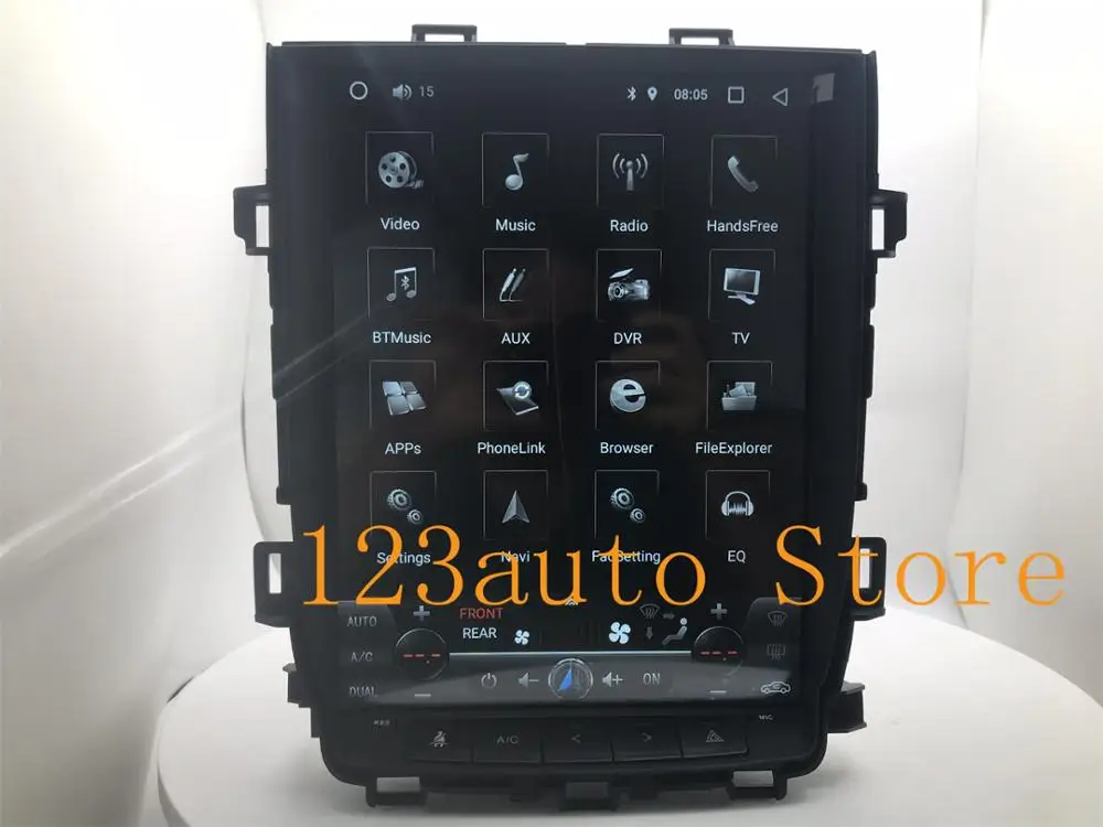 12 1 ''Вертикальный стиль Тесла Android 9 0 автомобильный без DVD GPS навигатор плеер