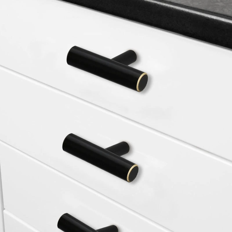 Simanfei 4 штук ручка Китайский современный минималистичный Чистый медный ящик шкаф