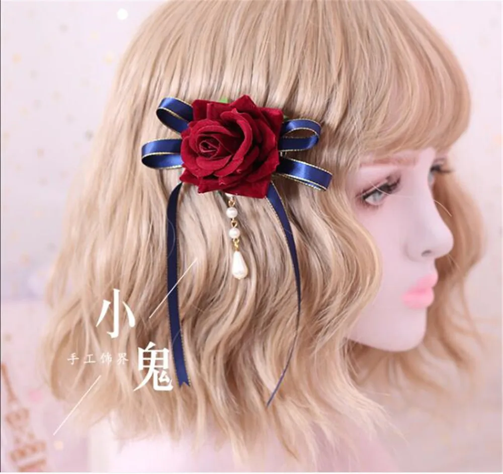 1 шт. Готическая заколка для волос ручной работы в стиле &quotЛолита&quot KC &quot