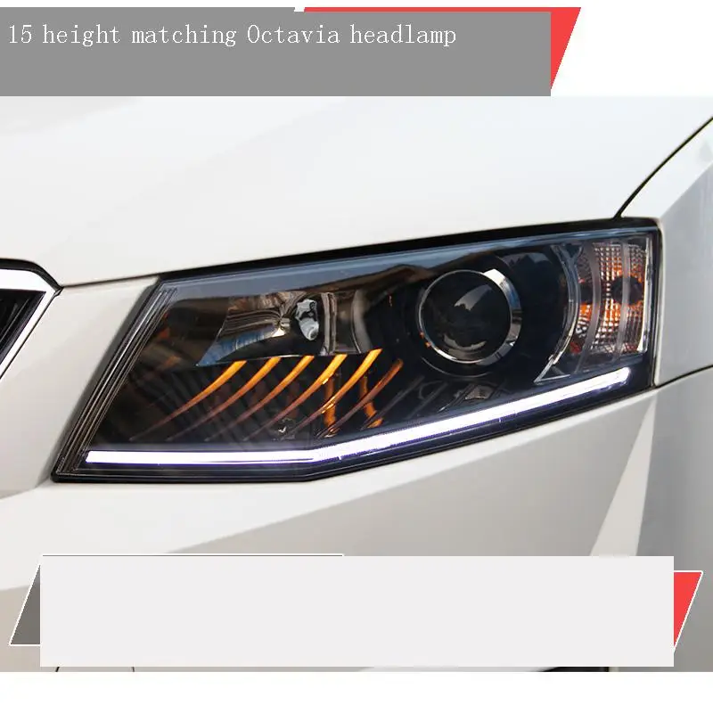 

Running Automobiles Headlight Car Light Assembly 2007 2008 2009 2010 2011 2012 2013 2014 2015 2016 2017 FOR Skoda Octavia