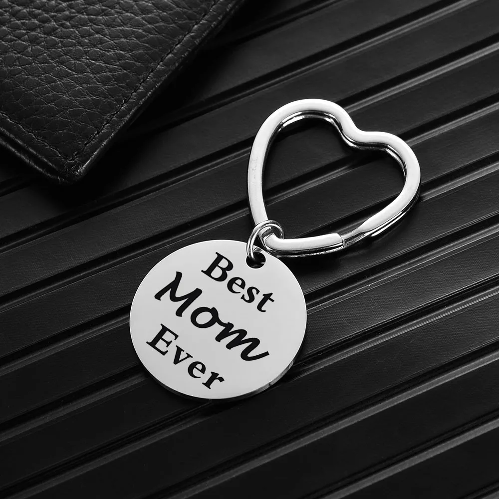 Круглый брелок из нержавеющей стали в европейском и американском стиле любовь