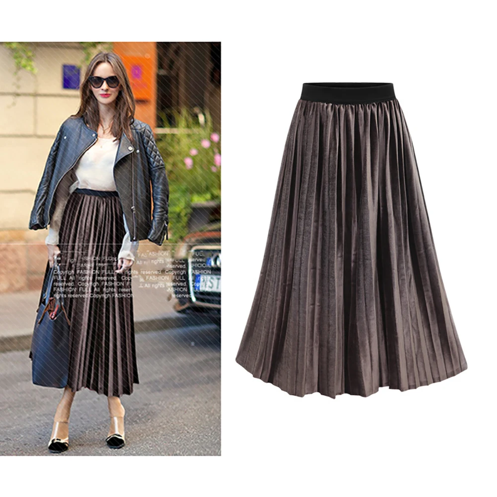 Весенние юбки черная облегающая плиссированная юбка с высокой талией женская