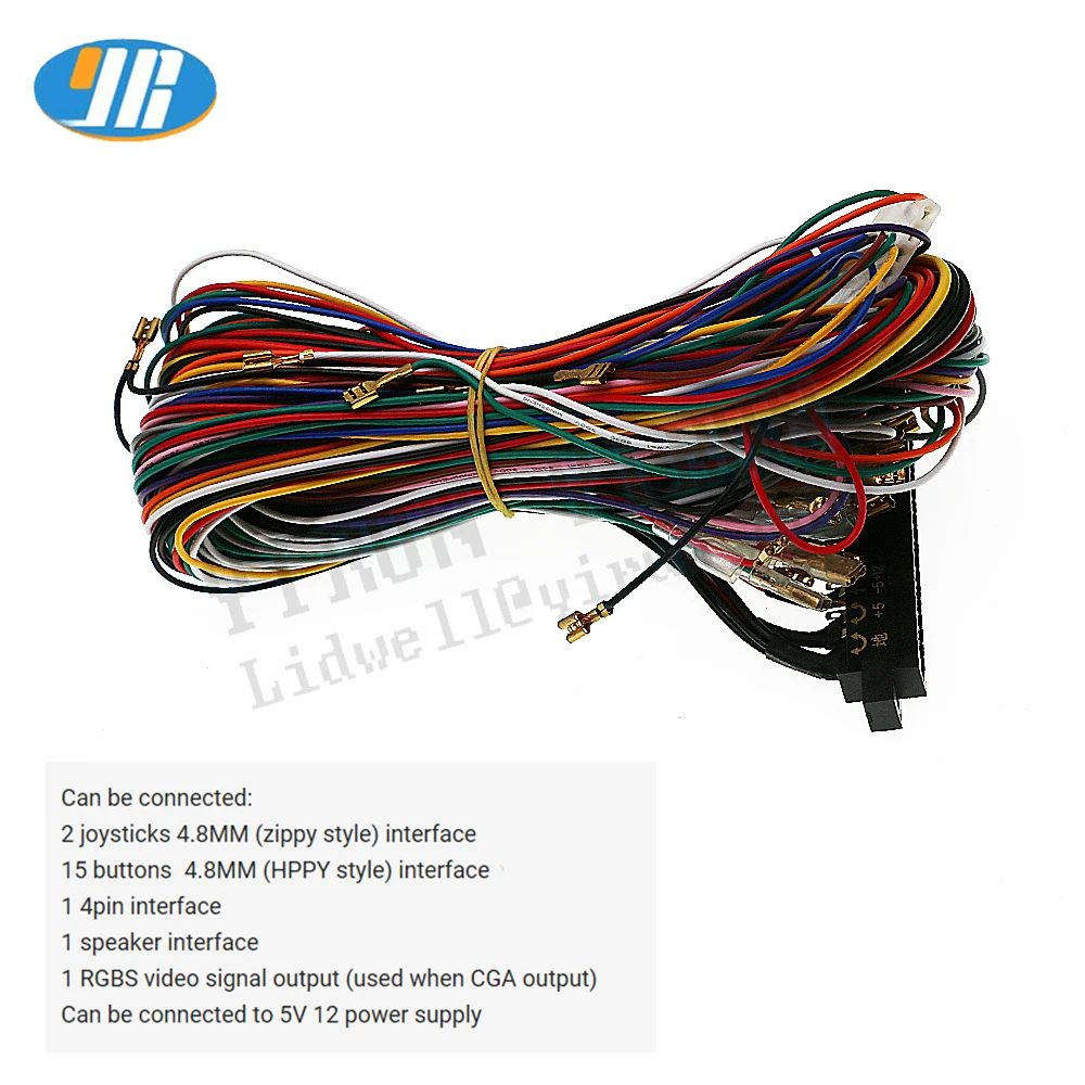 wire 1299 игра PCB доска 5S аркадные мульти-игры CGA/VGA HDMI для горизонтального lcd JAMMA MAME/999 - Цвет: wire