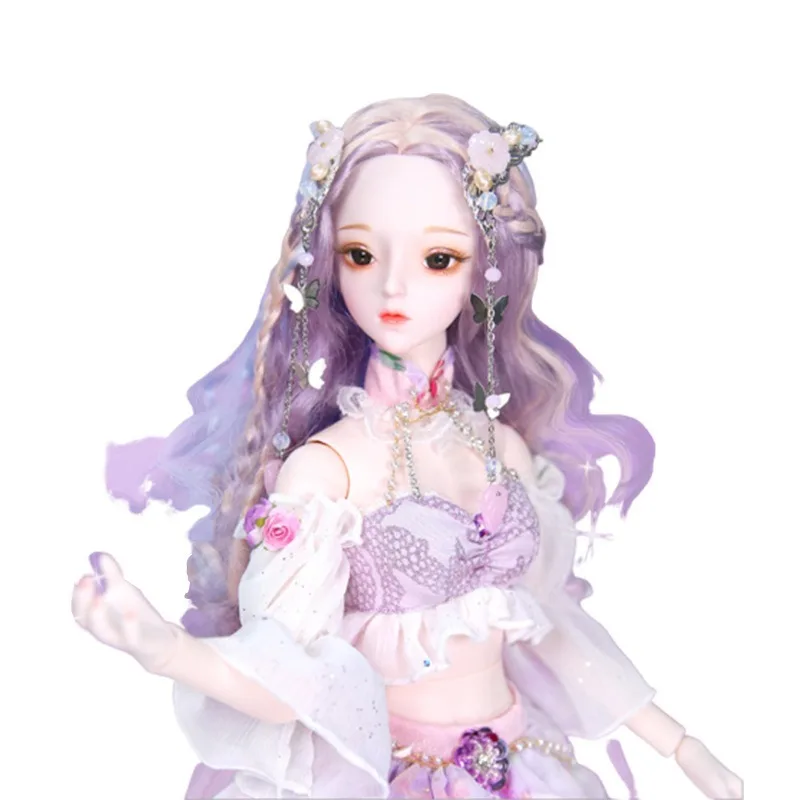 

1/3 62CM BJD Dolls 26 Moveable Joint Body Doll Toys with Makeup Hair Eyes Clothes For Girl Collection Birthday Gifts DF18201