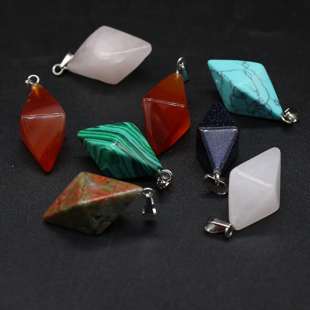 

Подвеска из натурального камня в призматической форме, изысканные подвески для ювелирных изделий «сделай сам», ожерелье, браслет, аксессуа...