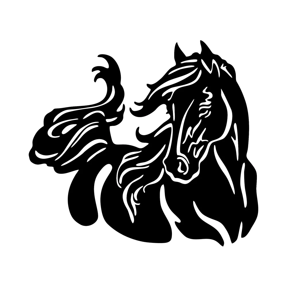 Наклейка на окно автомобиля с лошадью Виниловая наклейка автомобильный бампер