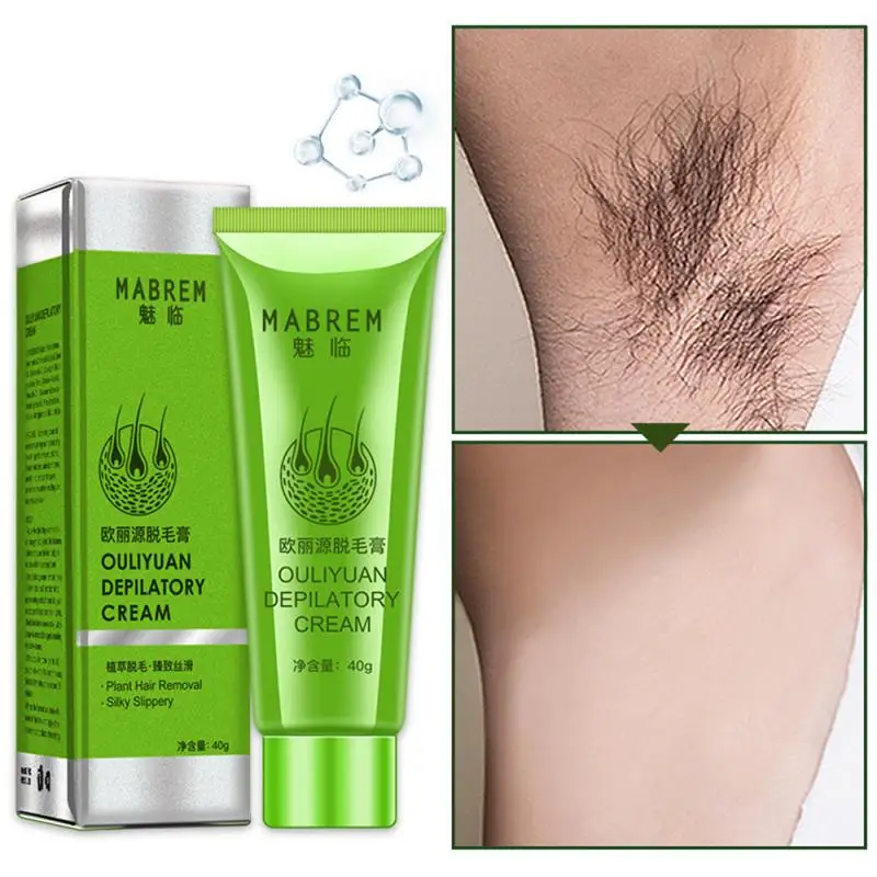 

1 Pc Hair Removal Cream Painless Hair Remover Armpit Legs Arms Skin Care Body Care Depilatory Cream 40g For Men Women TSLM1