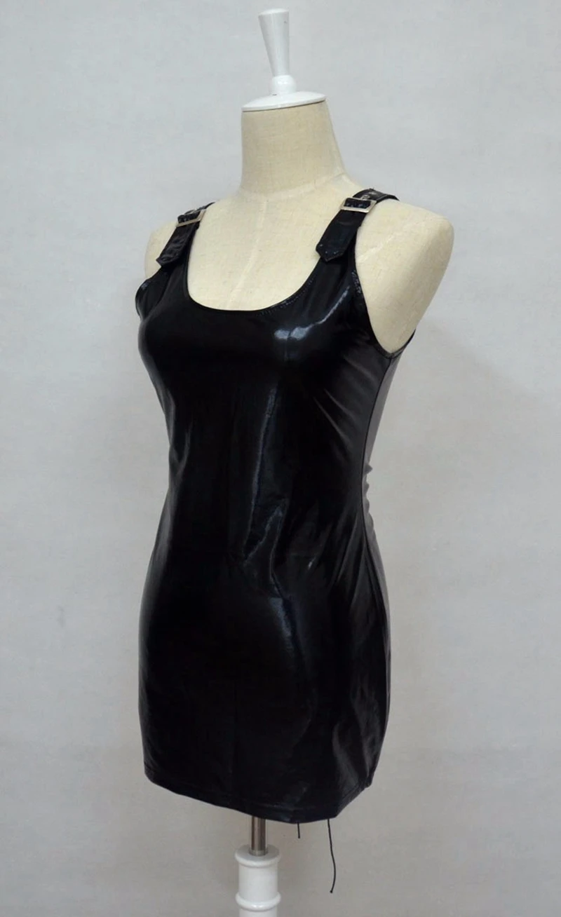 2020 Hot mini dress sexy club wear Women wetlook Latex Dress PVC lingerie Catsuit pu leather babydoll Pole Costume clubwear |