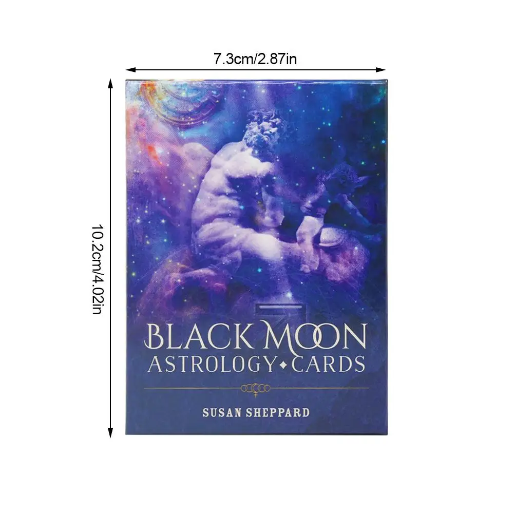 

Black Moon Astrology Card Oracle Tarot Cards Full English PDF Guidebook Family Holiday Party Board Game Tarot Playing Cards Set