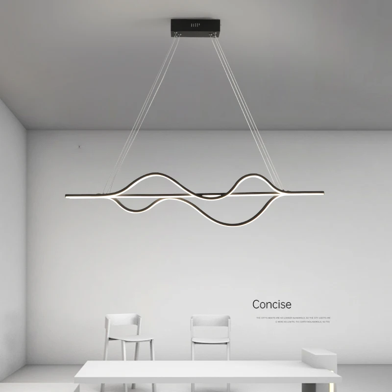 

Fashion LED pendant lamp wave shape Modern Chandelier Hanging light for Living room Dining room restaurant Kitchen Pendant lamps