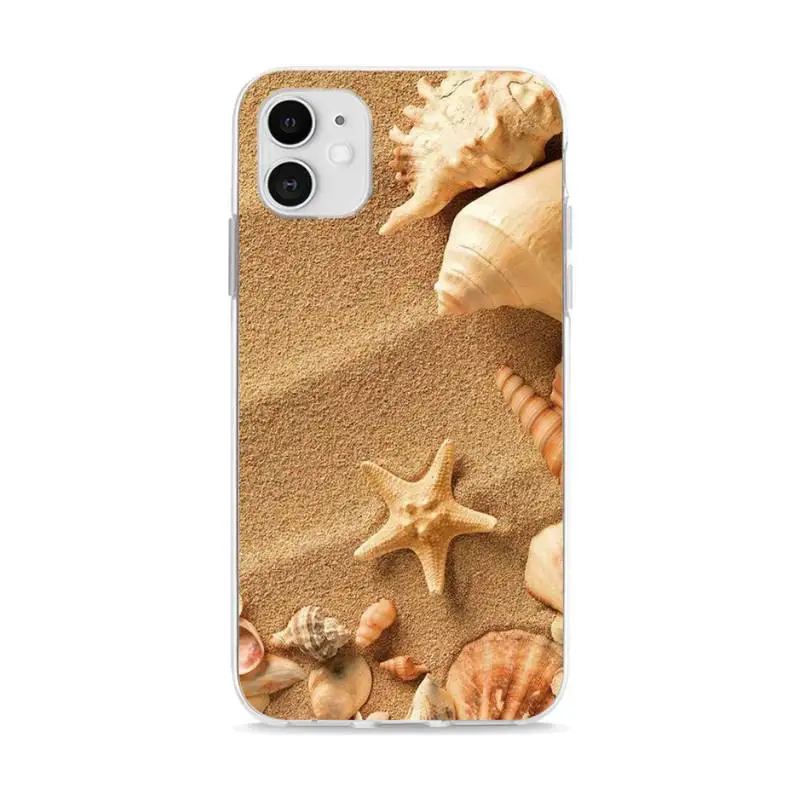 

Beach Starfish Shell Landscape Phone Case case coque fundas for iphone 11 PRO MAX X XS XR 4S 5S 6S 7 8 PLUS SE 2020