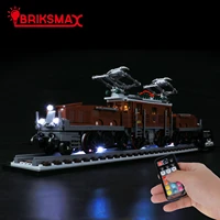 briksmax led light kit for 10277 crocodile locomotive remote control rbg effects