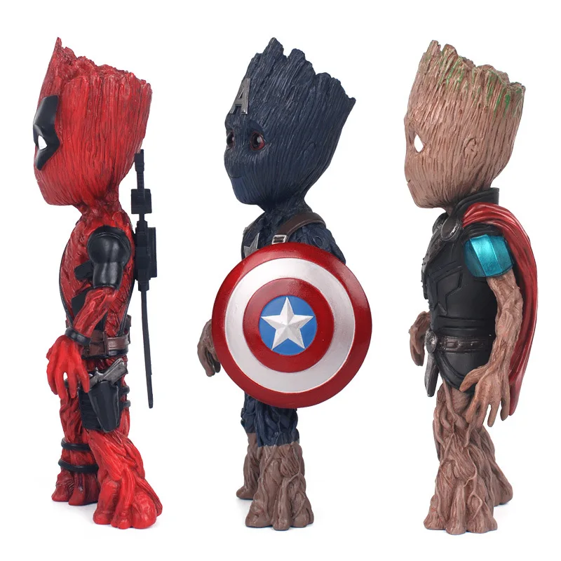 17 см фигурка героя Marvel Groot настольная модель украшения Мстители детские игрушки