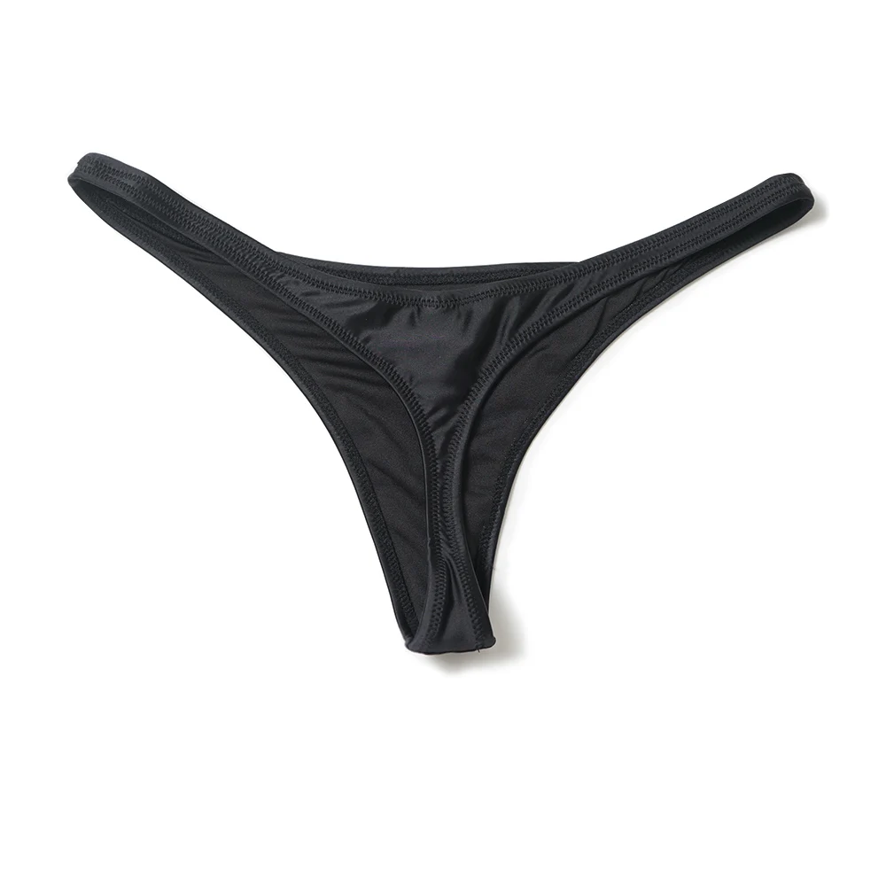Расширенный черный T Back бикини нижнее белье для девочек сексуальные стринги