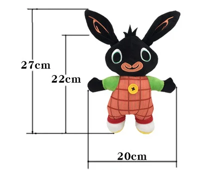 27cm Настоящая плюшевая игрушка Bing Bunny sula flop Hoppity Voosh pando bing coco, куклы peluche, игрушки для детей на день рождения, рождественские подарки - Цвет: 27cm