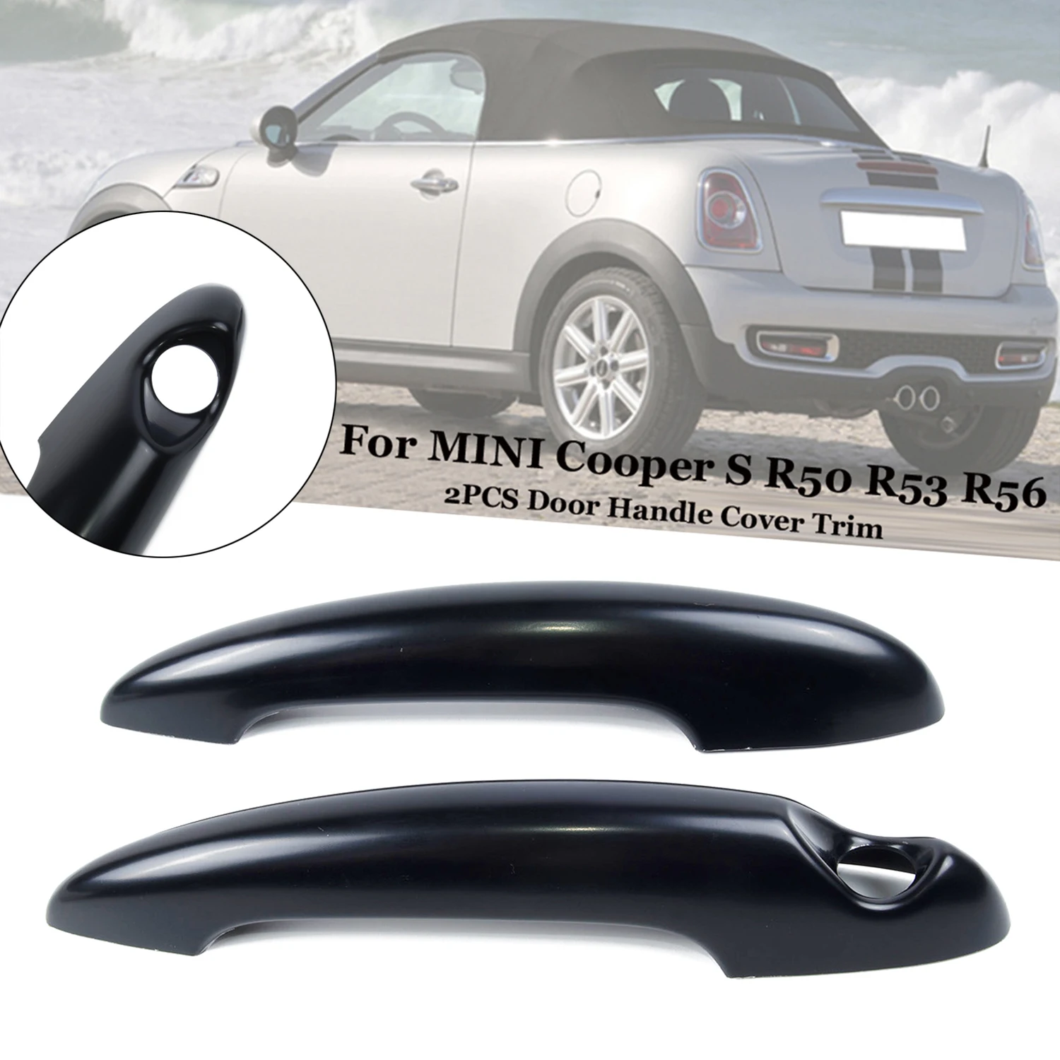 

Car Stylings Front Rear Right Left Black Exterior Outside Door Handle For BMW MINI Cooper S R50 R53 R56 ABS Auto Car Accessories
