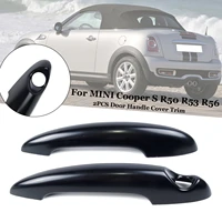 car stylings front rear right left black exterior outside door handle for bmw mini cooper s r50 r53 r56 abs auto car accessories