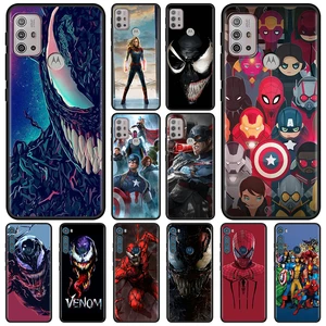 Phone Case For Moto One Fusion G Pure Stylus 5G G100 G60s G60 G40 G50 G30 G20 G10 G9 G8 Plus Power E40 E20  Marvel Superhero