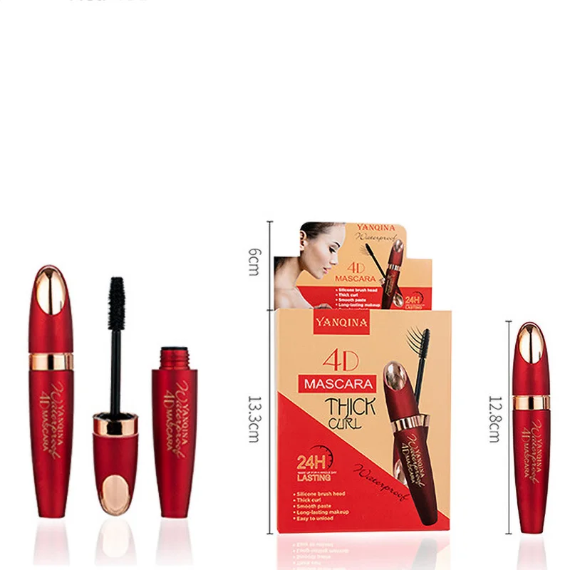 

Quick Dry Waterproof Lengthening Mascara 3D Fiber Lashes Eye Lash Long Mascara Extension Curving Brush Eyes Makeup Tools tlsm