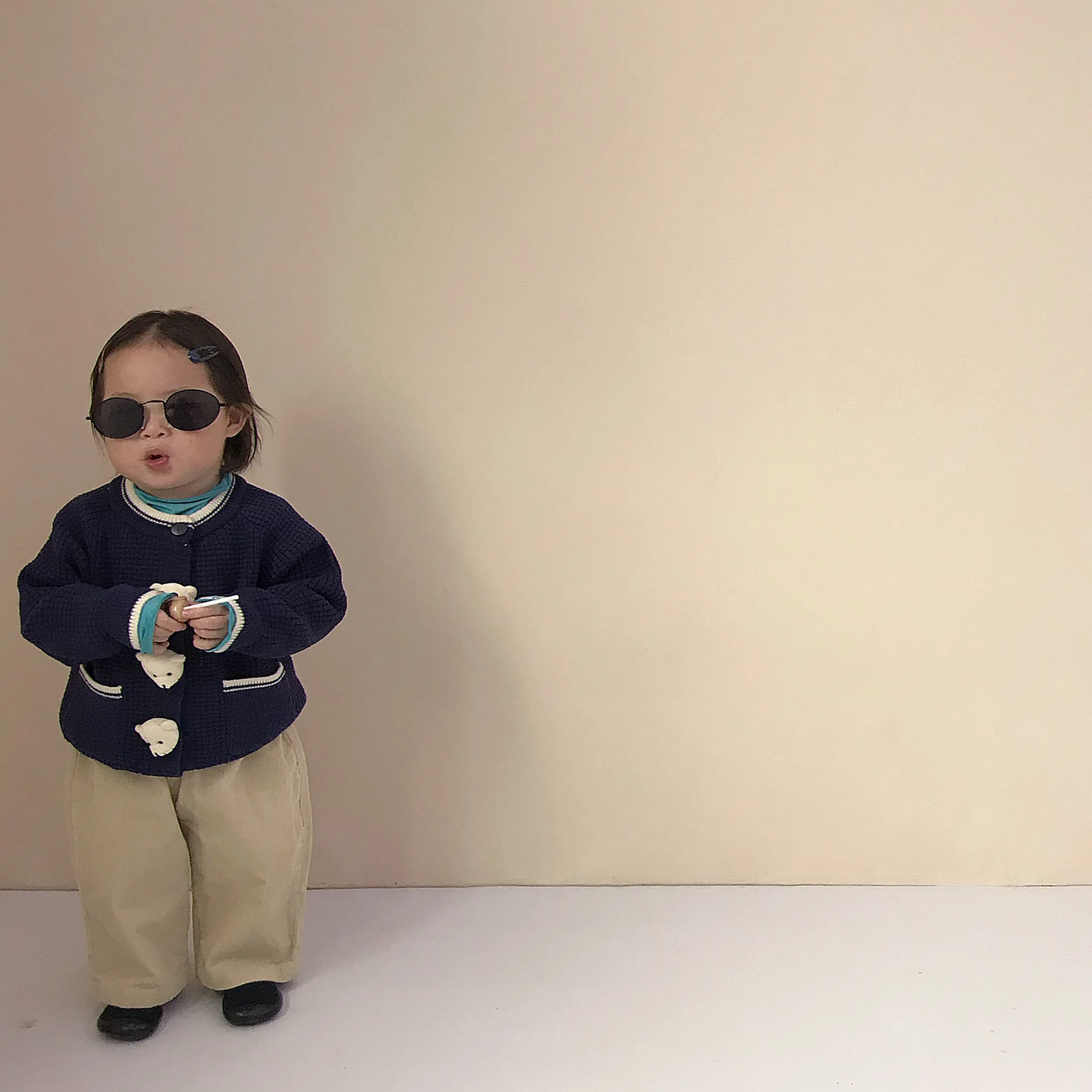 Su&eacute;ter de oso de moda para beb&eacute; y ni&ntilde;a, c&aacute;rdigan de punto, Chaqueta de algod&oacute;n para ni&ntilde;o, abrigo de punto, chaqueta informal para ni&ntilde;o 2021-1