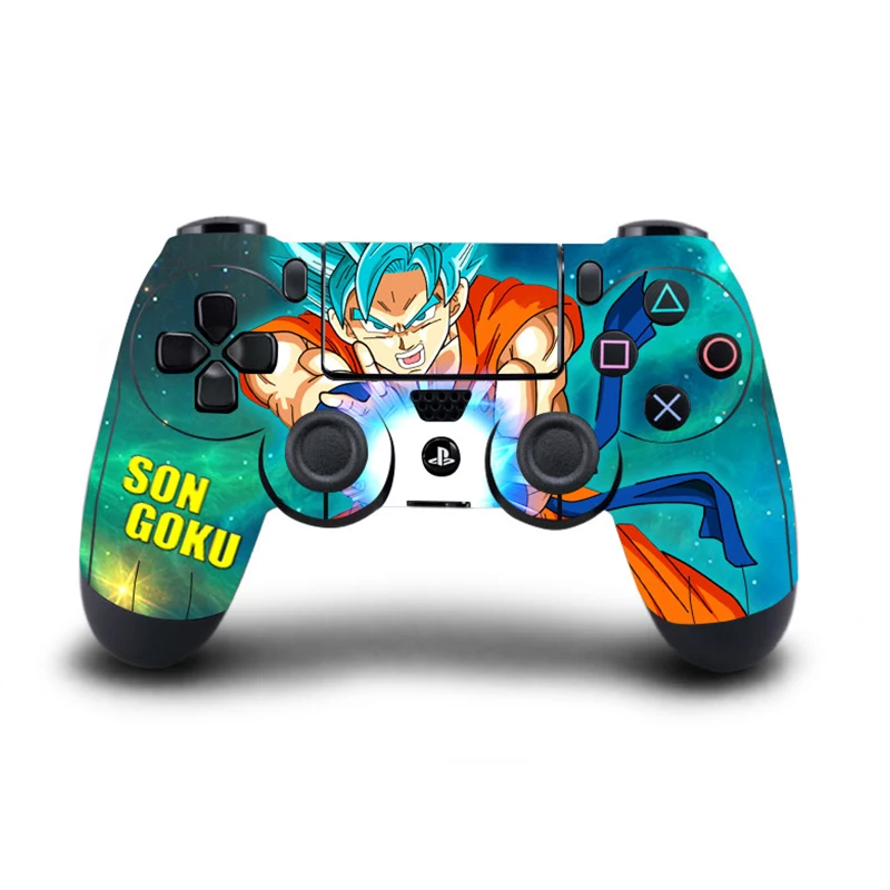 2 шт./лот Dragon Ball защита для кожи наклейка для Playstation 4 PS4 Pro тонкий контроллер геймпад виниловая наклейка s
