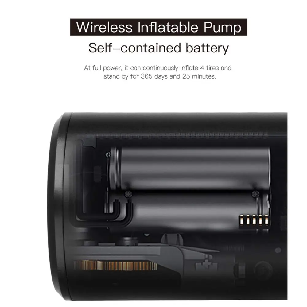 Online Taşınabilir Hava Kompresörü, Mini Hava şişirme El Lastik Pompası 2000mAh Dijital LCD Led ışık 12V 150PSI AC DC.