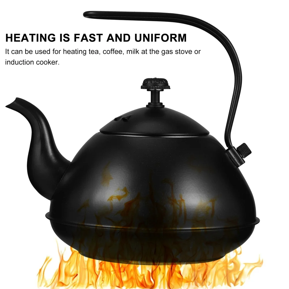 

1Pc Stainless Steel Teakettle Portable Boiling Teapot Practical Water Kettle