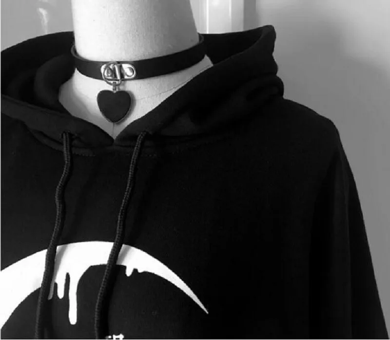 Женский свитшот с принтом Луны длинное худи большого размера одежда для