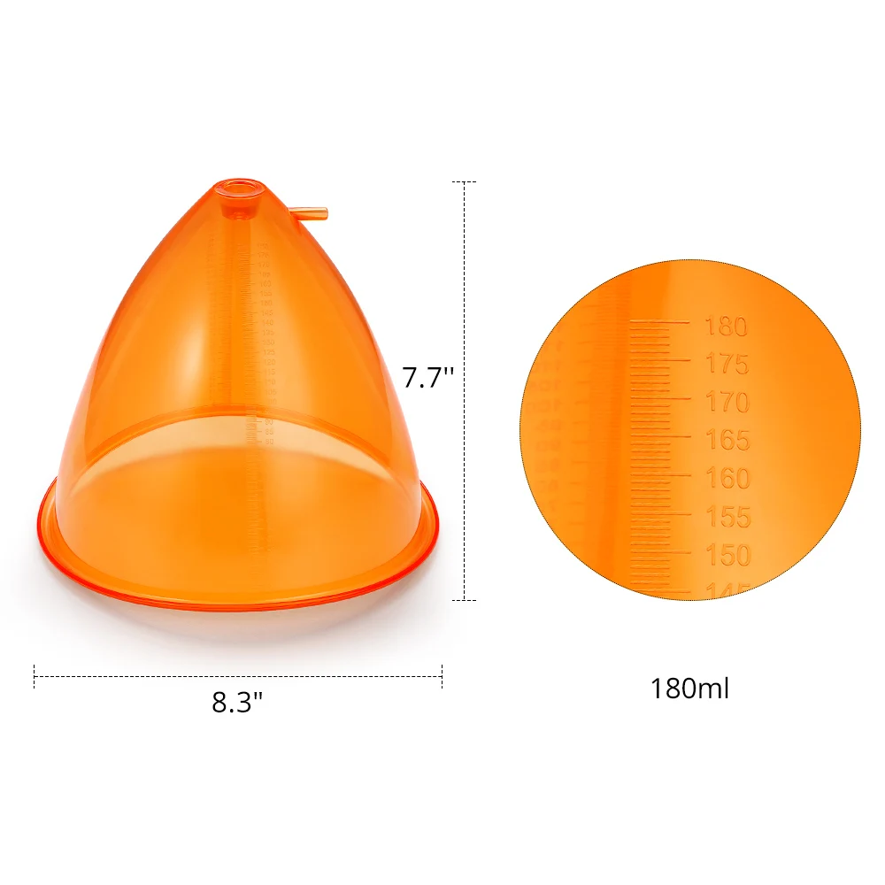 2 шт. вакуумные чашки для стимуляции ягодиц 21 см 180 мл |
