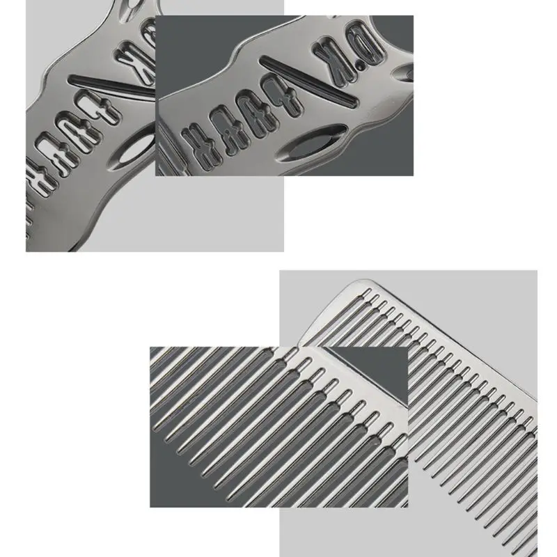 Алюминий Металлический Гребень для стрижки волос Парикмахерские ножницы и
