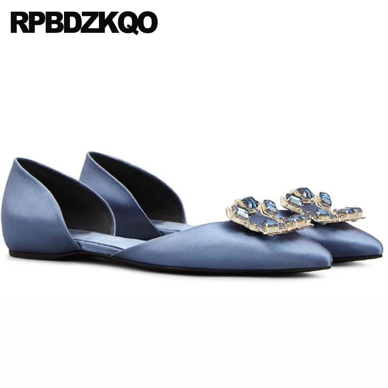 балерина бриллиант горный хрусталь Свадебная балетная обувь дизайнер сатин шелк