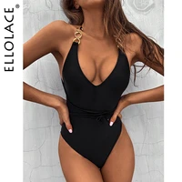ellolace sexy new 2021 wrap around padded one piece swimsuit women swimwear female backless monokini bather bathing suit swim