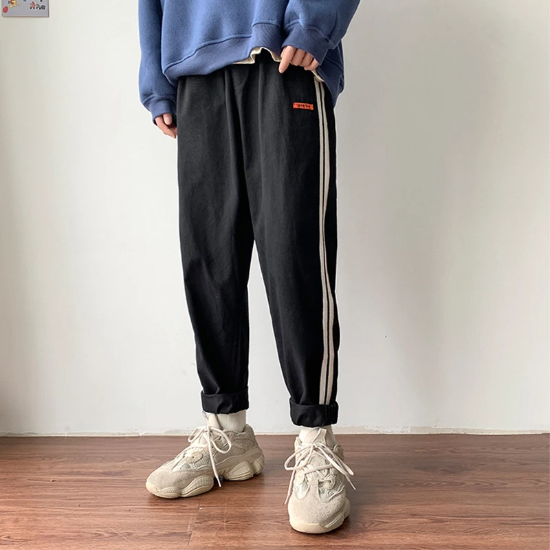 Мужские брюки VOMINT повседневные эластичные хлопковые штаны в стиле преппи для