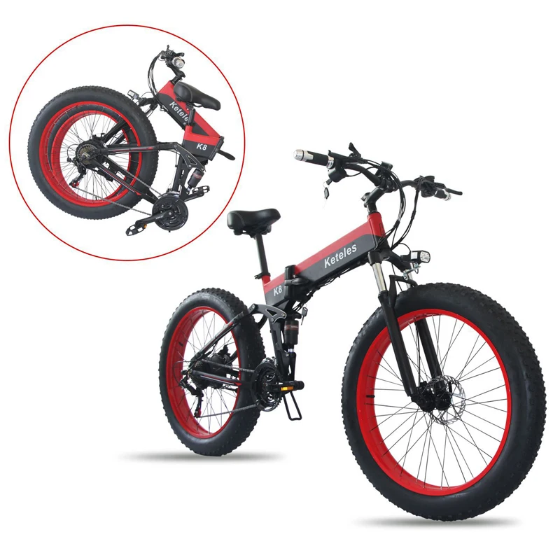 Verkaufen 26 Zoll Fett Reifen Elektrische Bike 4,0 Klapp Elektrische Schnee Bike 1000w High Power Fett Reifen Elektrische Mountainbike Schnelle E Bike