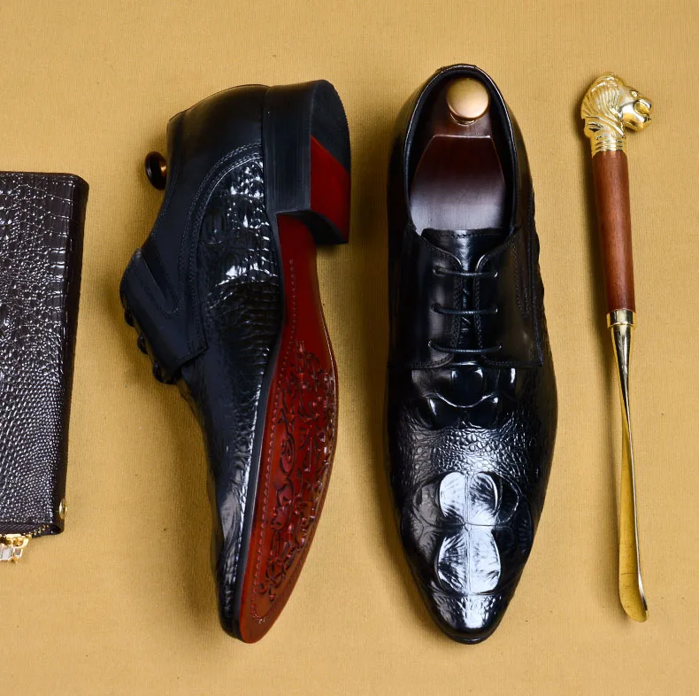 Мужские классические туфли из натуральной кожи броги роскошные элегантные для