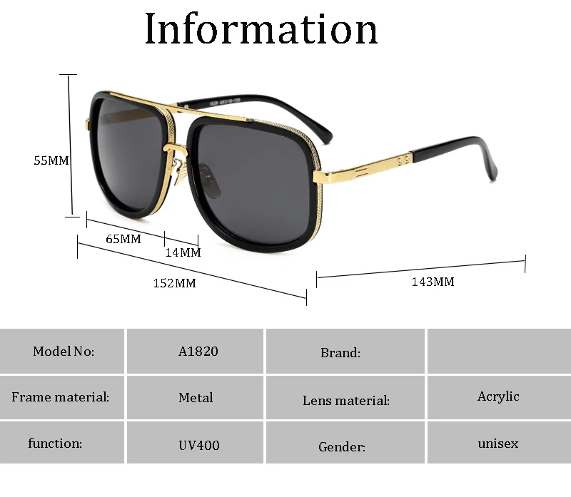 Мужские и женские солнцезащитные очки в винтажном стиле квадратные ретро с
