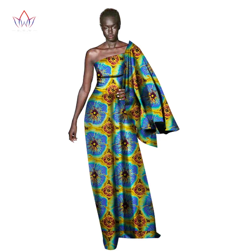 Лето 2017 г. Африканский Базен Riche платья для женщин традиционной Африка платье Sexy &