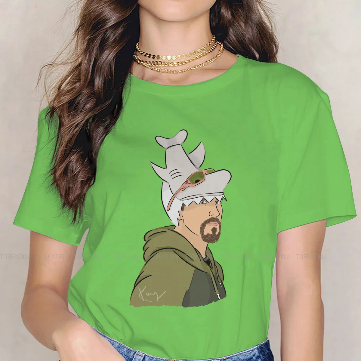 

Sharky Boshaw O Collar TShirt Far Cry Fabric 4XL 5XL Classic T Shirt Woman Individuality 5XL Hot Sale