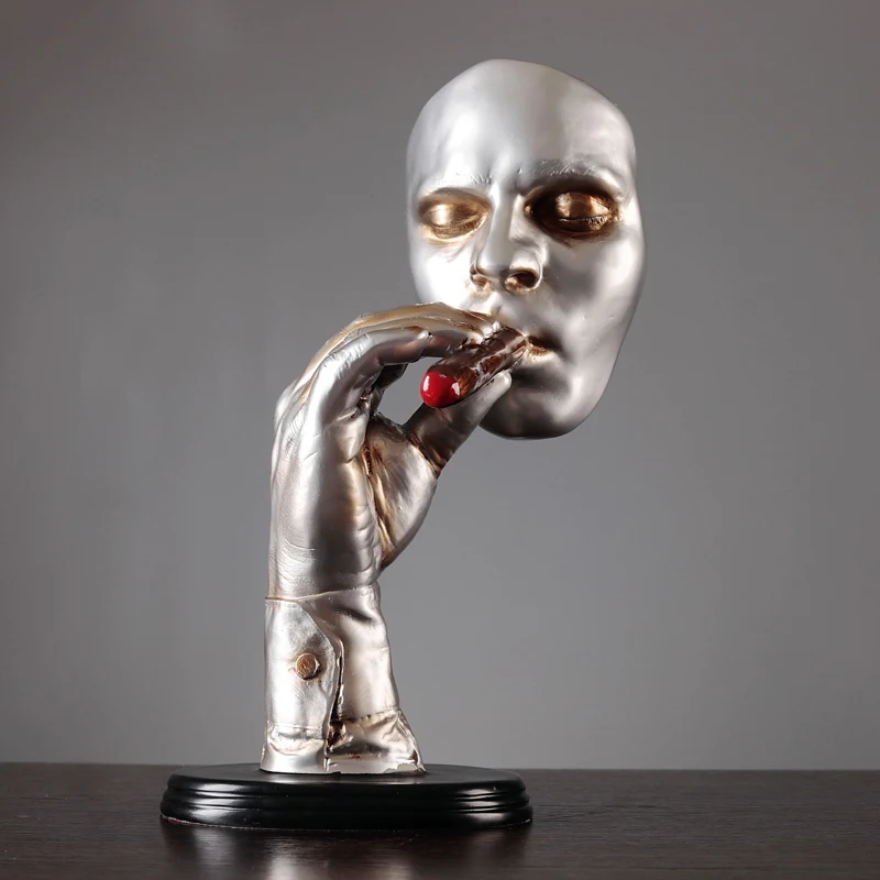 

Creative Abstract Sculpture Resin Art Statue Figure Vintage Simple Ornaments Decorations Arredamento Casa Room Decor AC50DX