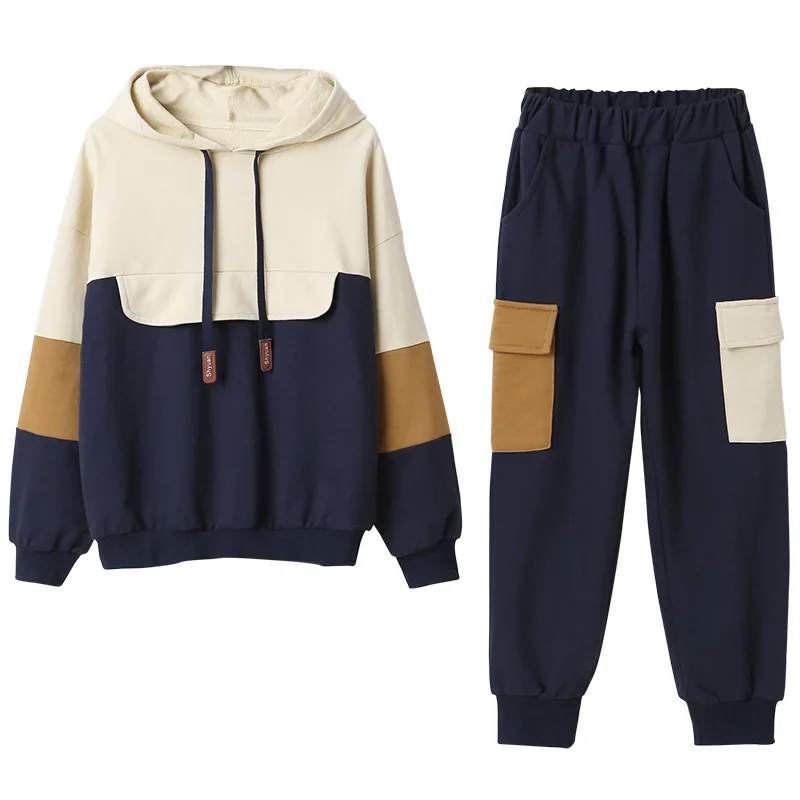 

Sport 2pcs Clothes Suit Spring Summer Children Clothes Baby Girls Sweatshirts + Pants Kids Teenagers Outwear High Quality