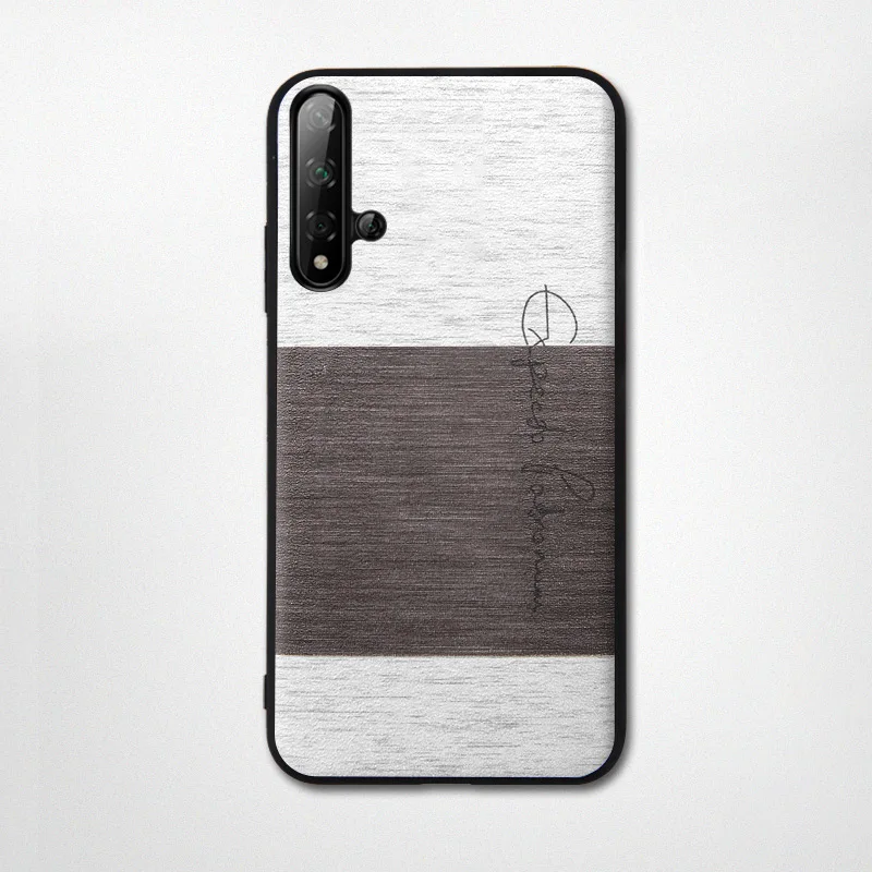 brown Nova 5t чехол MOFI для huawei nova 5t ударопрочный чехол для задней крышки роскошный противоударный тканевый бизнес Чехол - Цвет: brown