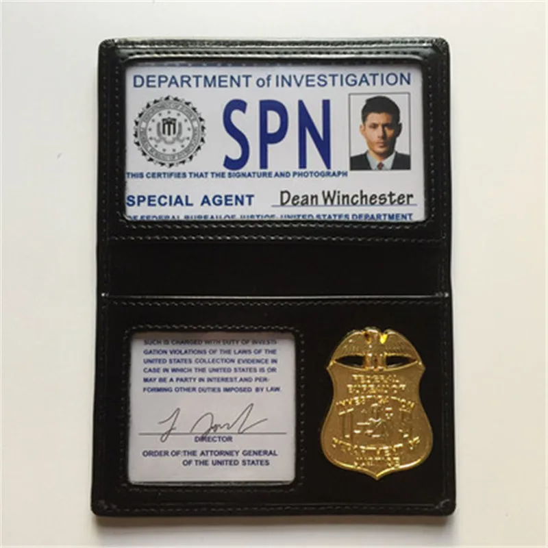 Supernatural SPN Suspect Tracker characters POI Metal ID card Holder Shaw Root/Dean special unique Fans Essentials Customized |