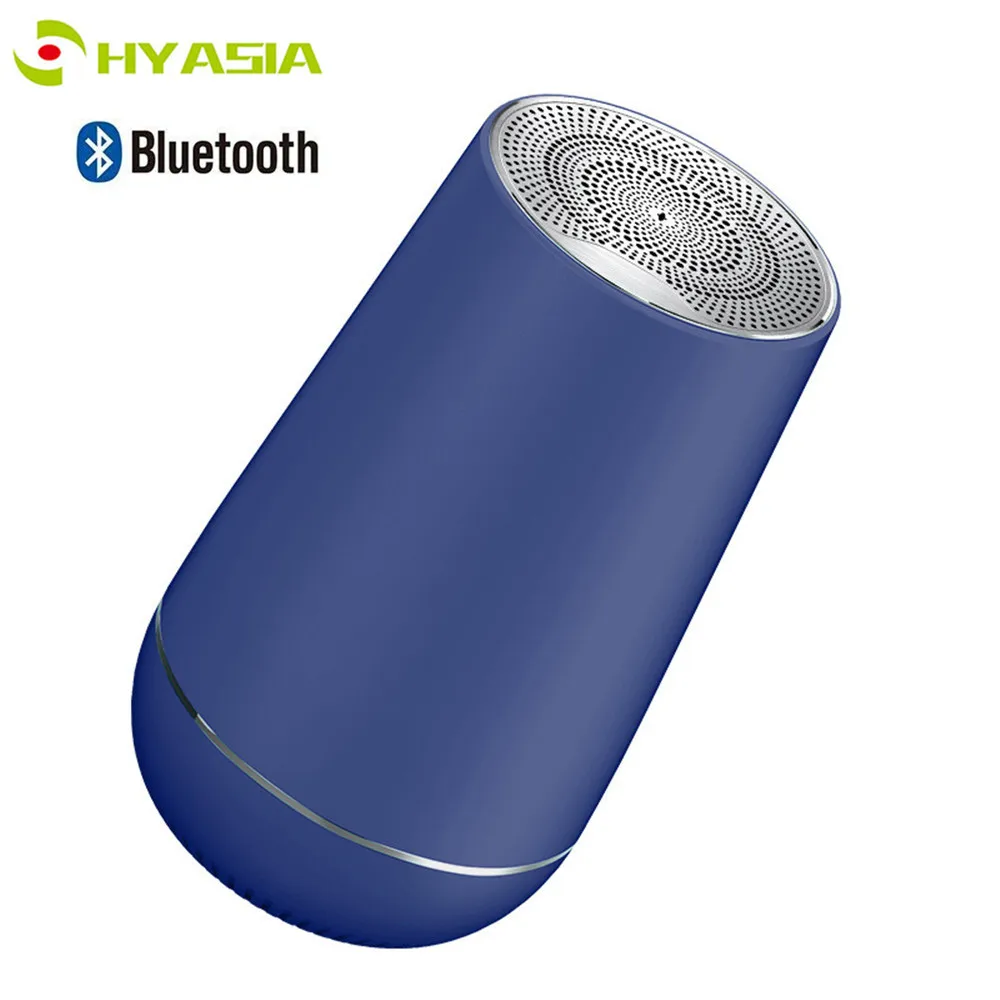 

HYASIA TWS Wireless Bluetooth 5.0 Speaker Portable Blue 3D Bass Surround Sound HIFI Loudspeaker Support AUX TF Handfree With MIC