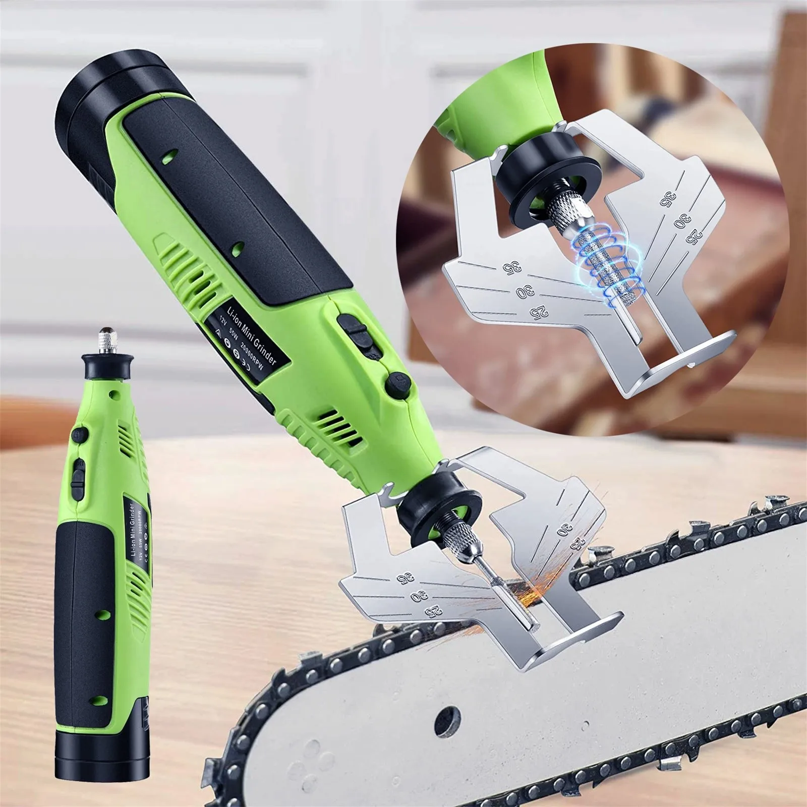 

40# 55w 20000rpm Power Grinder Hand Chainsaw Sharpener Electric Chain Saw Grinder Multifunctional Abrasive Tool