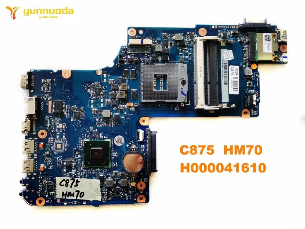 Оригинальная материнская плата C875 HM70 H000041610 для ноутбука Toshiba протестированная