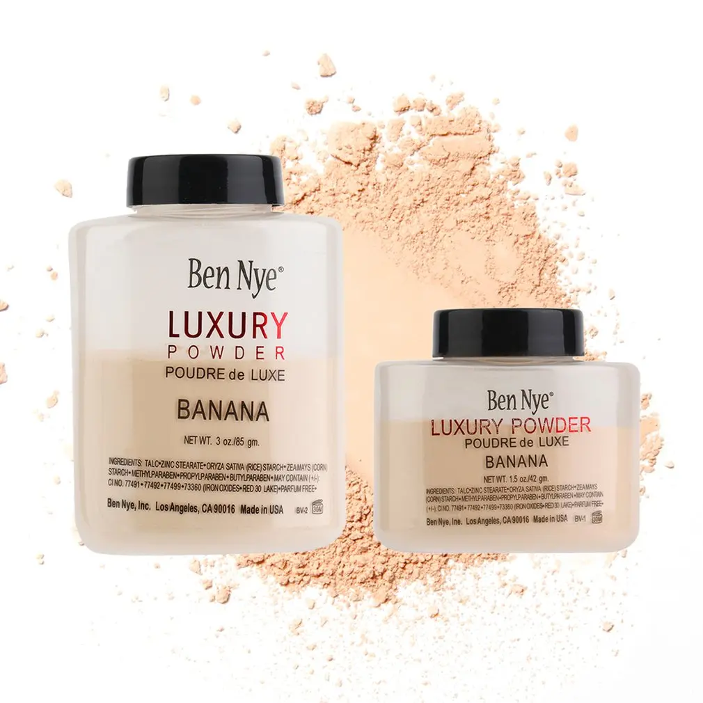 Модные товары роскошные пудры для макияжа с банановым порошком лица женщин и